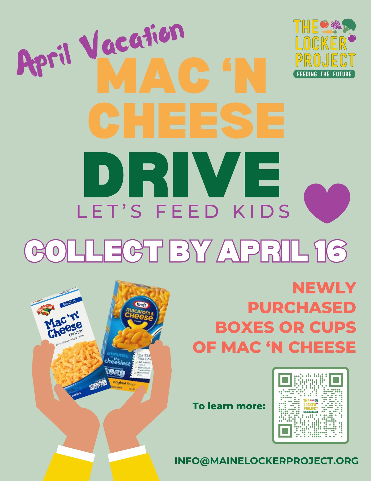 Mac & Cheese Food Drive | The Locker Project Image